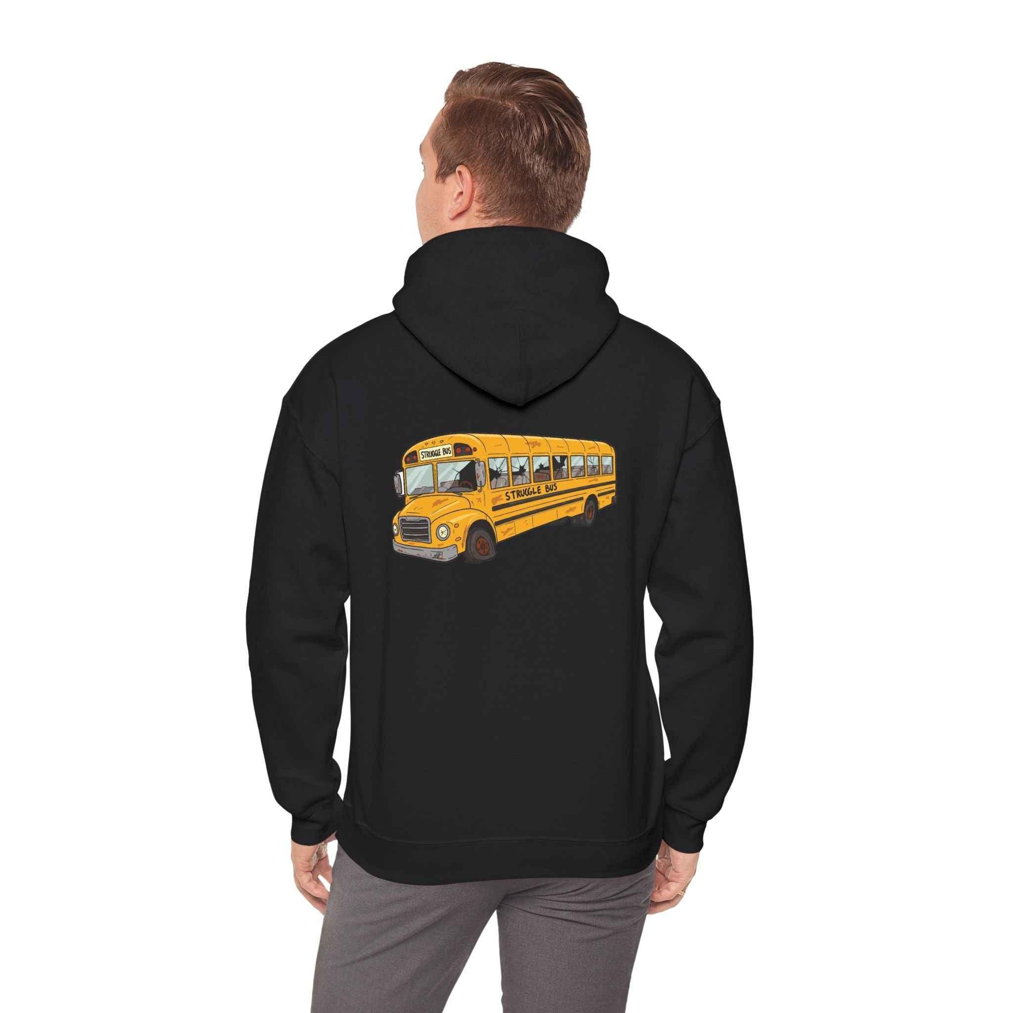 The Struggle Bus Hoodie – Crash Course in Cozy Chaos! Gift for Friends, Loved Ones and Anyone who's "Just surviving" - 2SB Snark Shop