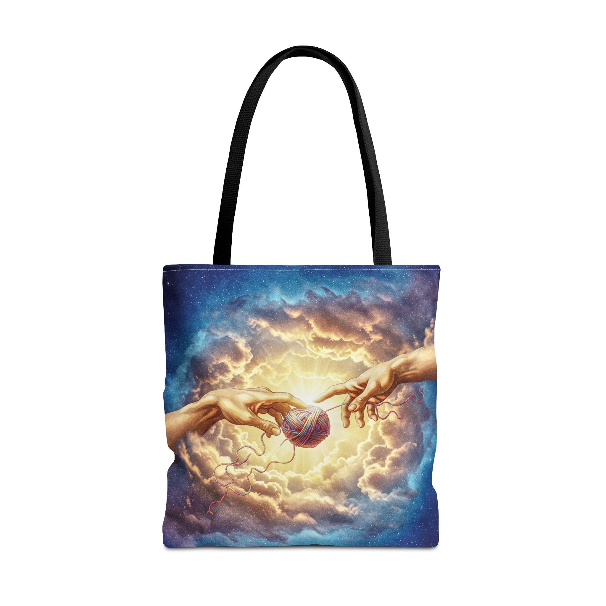 Touched by Yarn Tote Bag – Divine Intervention for Stitch Addicts