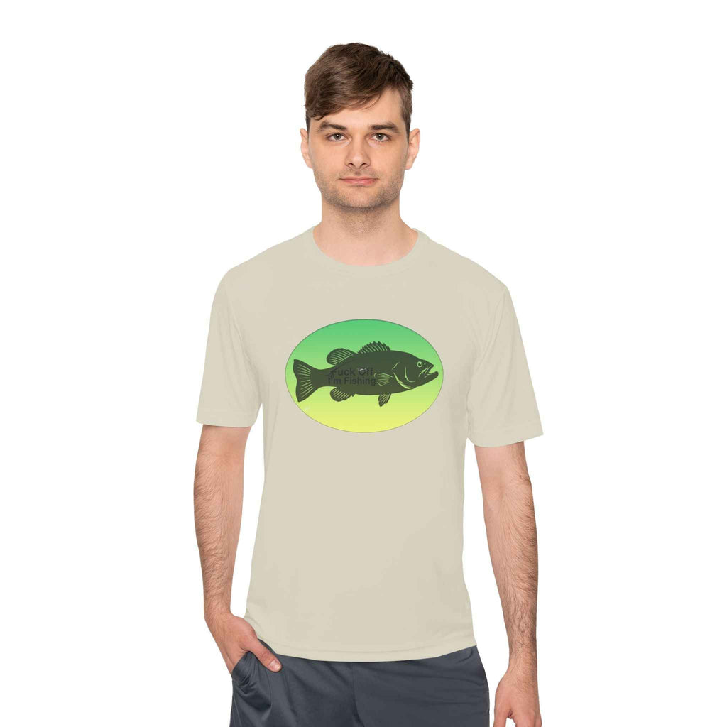 Funny Bass Fishing Shirt – “Fuck Off I’m Fishing” Unisex Moisture Wicking Tee