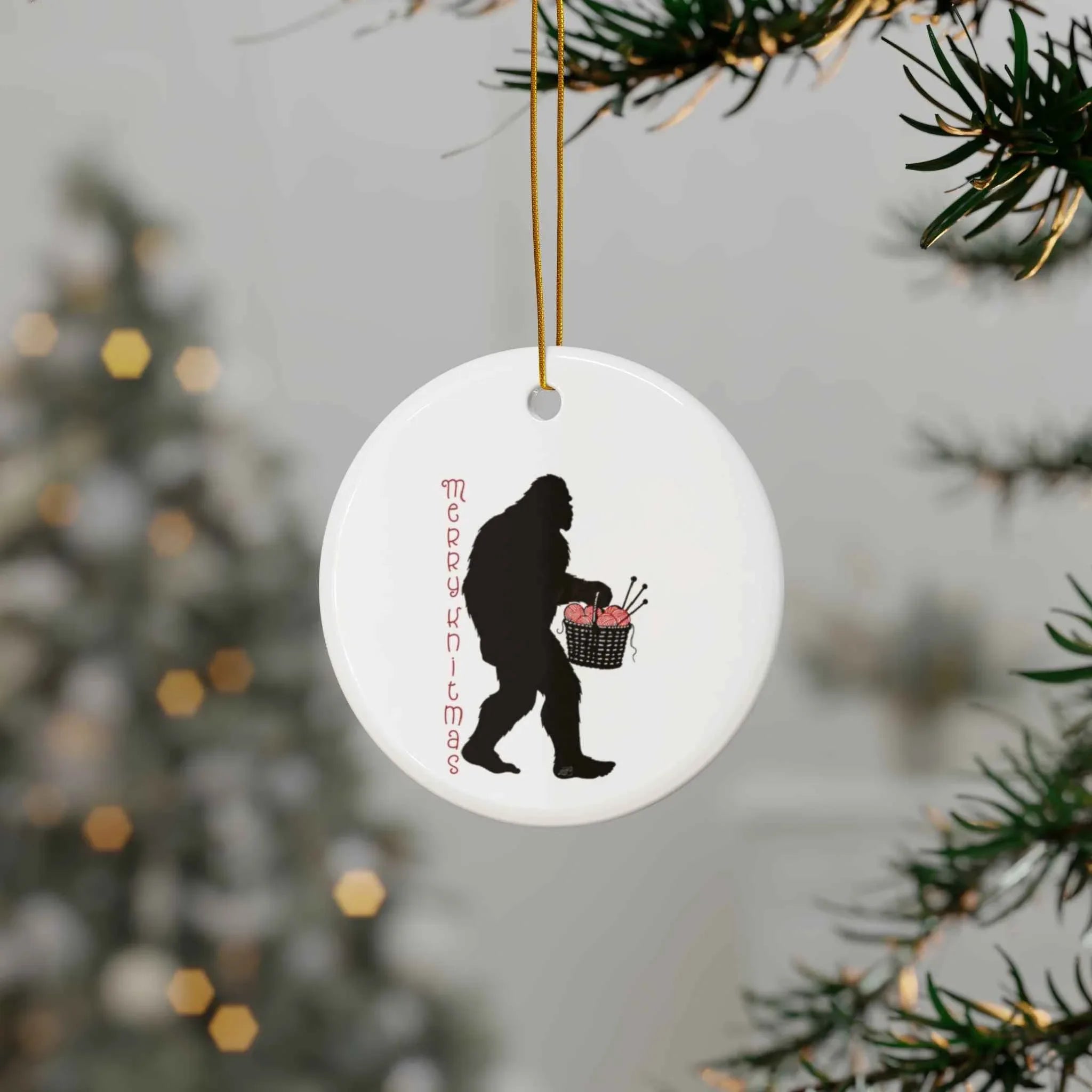 Merry Knitmas Bigfoot Gifts for Knitters - Humorous and Unique - 2SB Snark Shop