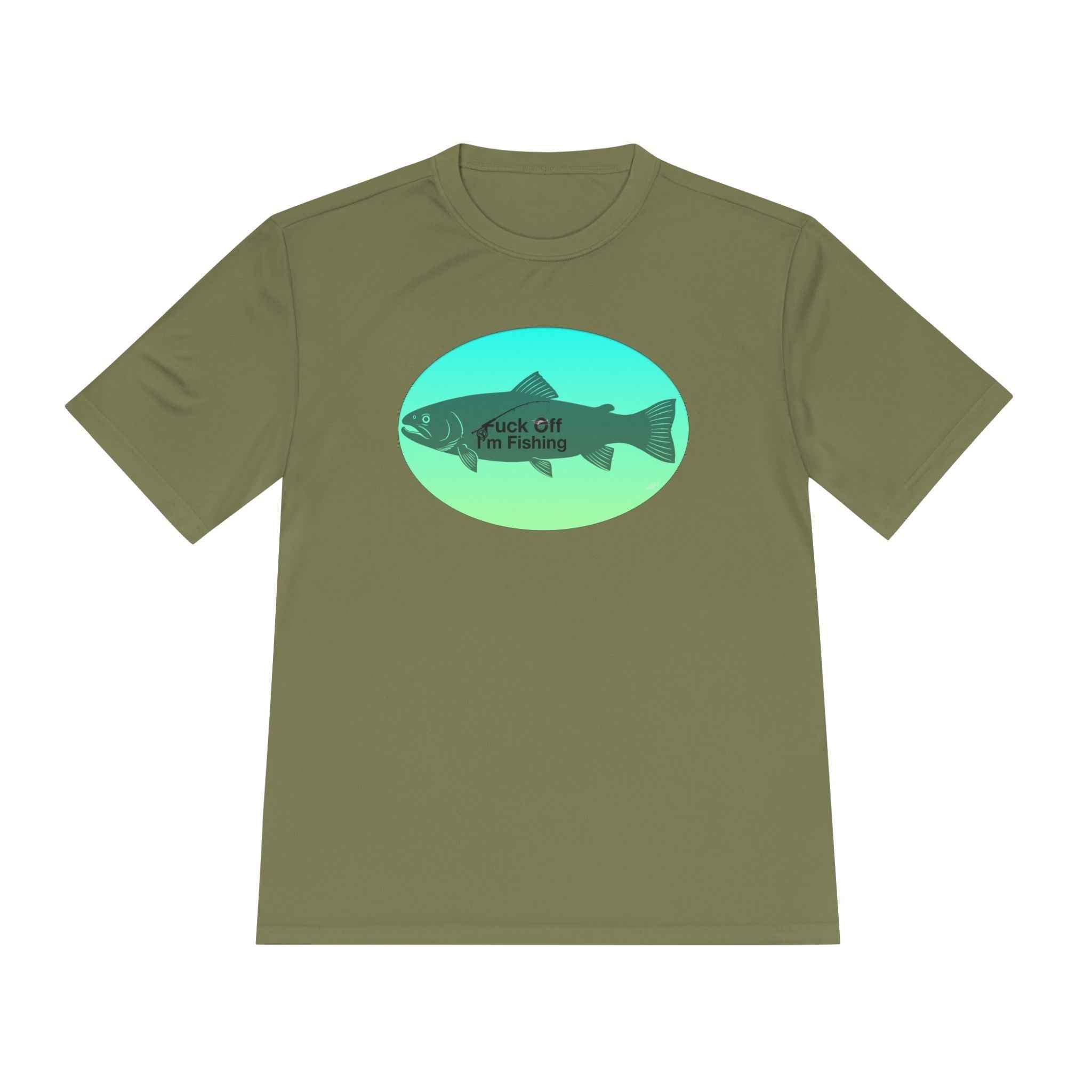 Funny Trout Fishing Shirt – Fuck Off I’m Fishing Tech Tee Unisex Moisture Wicking Tee
