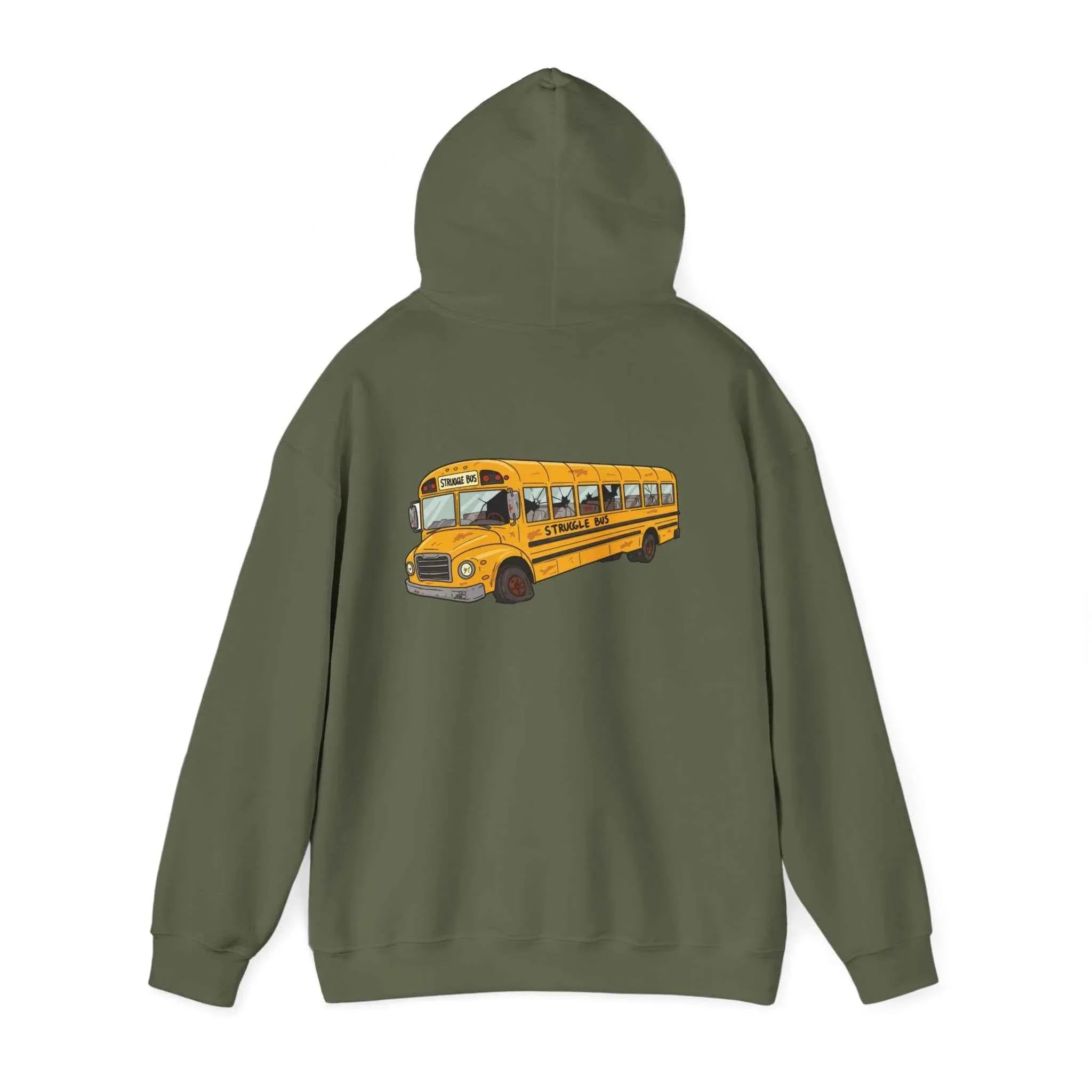 The Struggle Bus Hoodie – Crash Course in Cozy Chaos! Gift for Friends, Loved Ones and Anyone who's "Just surviving" - 2SB Snark Shop