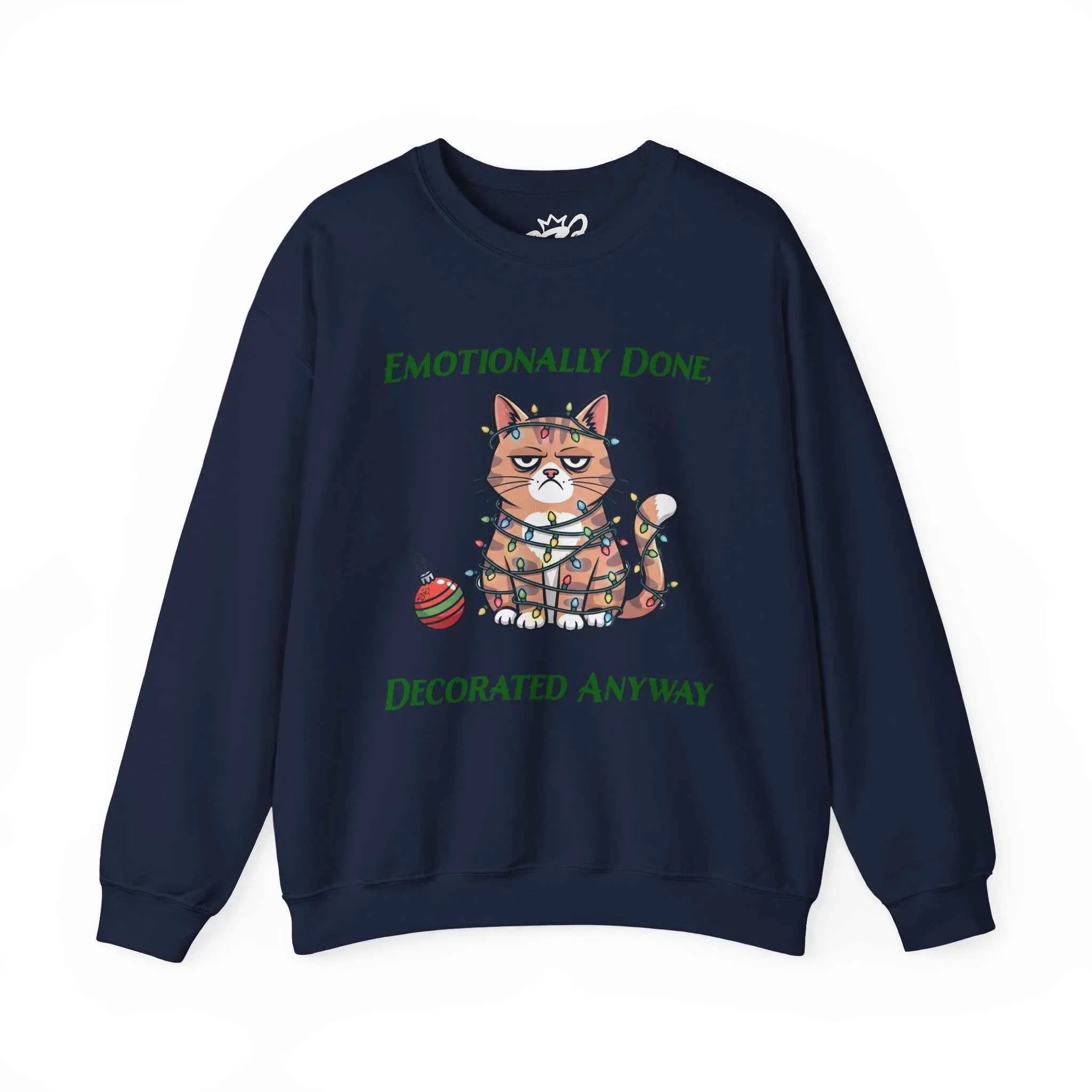 Emotionally Done Christmas Sweatshirt for Spiritually Exhausted - Ideal Gift for the Holidays - 2SB Snark Shop
