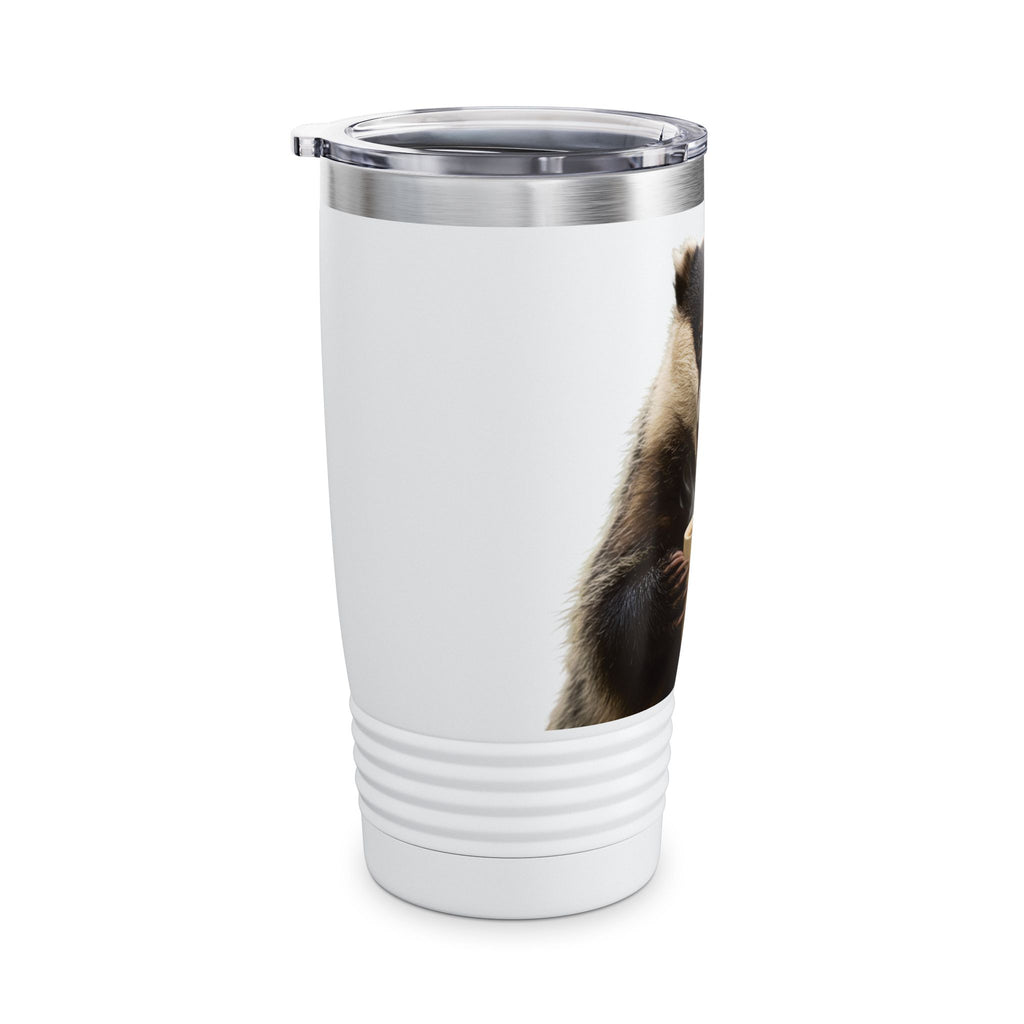 Angry Badger “Fuck Off” 20oz Ringneck Tumbler, For When You Need Caffeine, Not Conversation Funny Gift for Coffee enthusiasts, coworkers, & friends