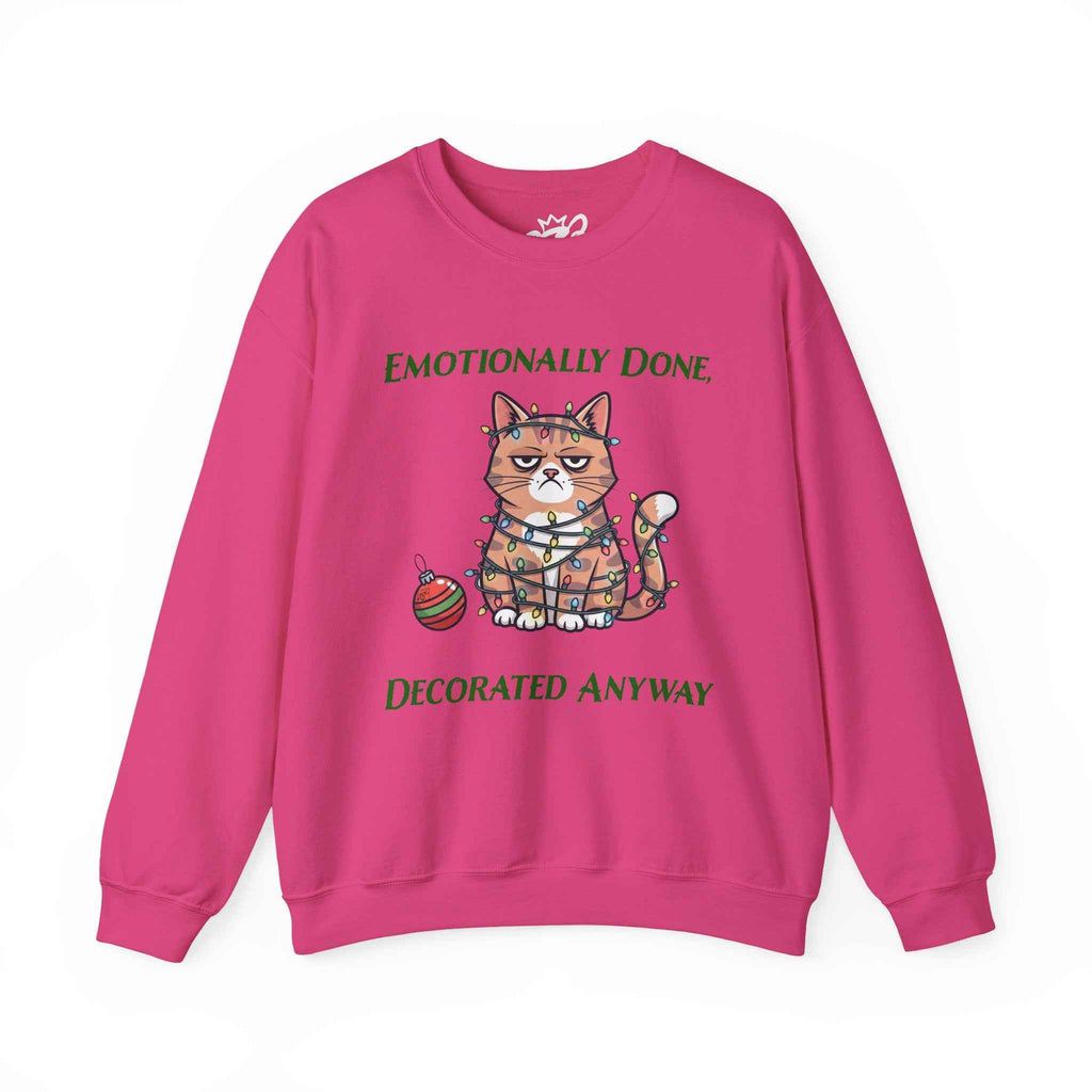 Emotionally Done Christmas Sweatshirt for Spiritually Exhausted - Ideal Gift for the Holidays - 2SB Snark Shop