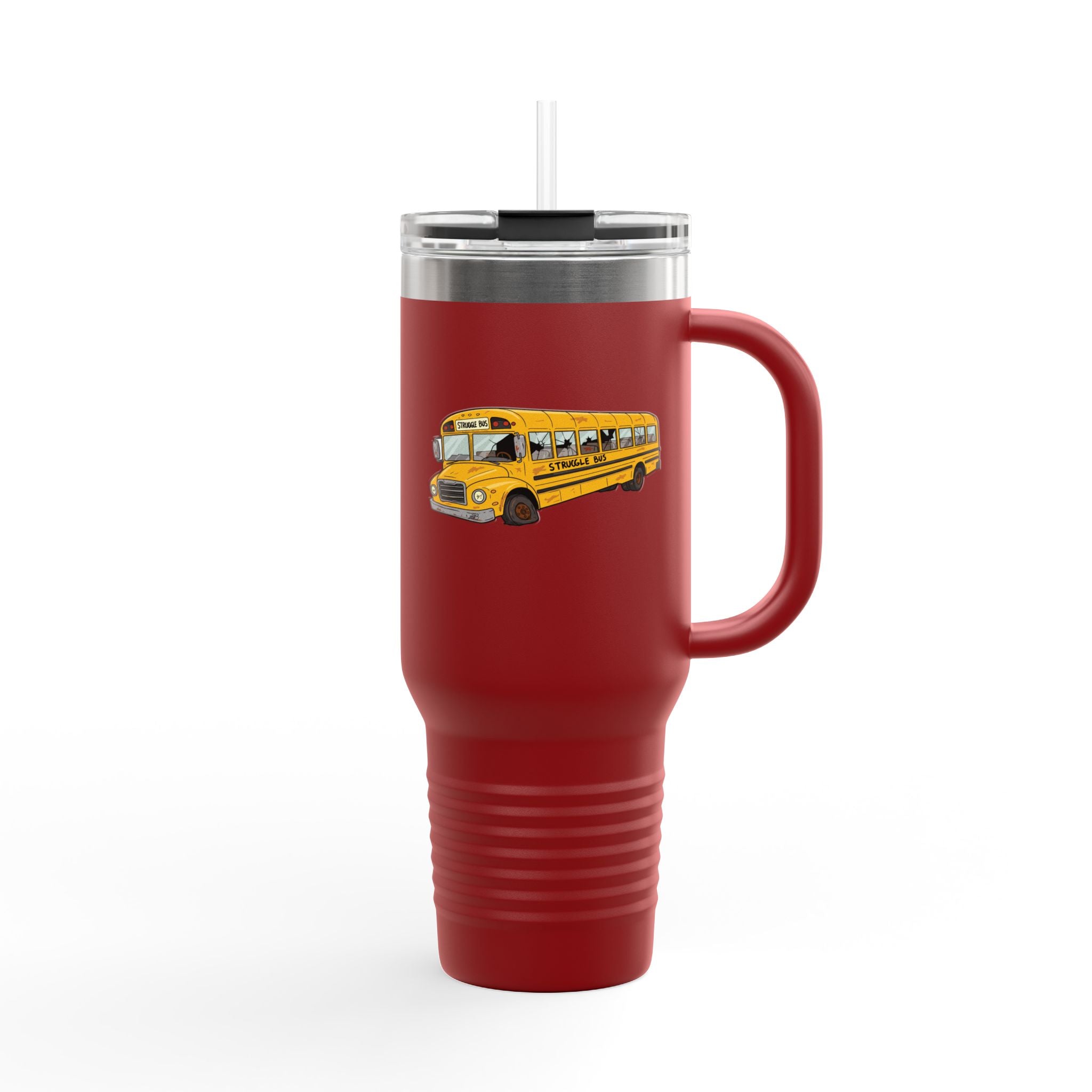 The Struggle Bus 40oz Tumbler – All Aboard the Struggle Express! Funny Gift for Coworkers, Friends, and Spicy disasters Who Can't Even - 2SB Snark Shop