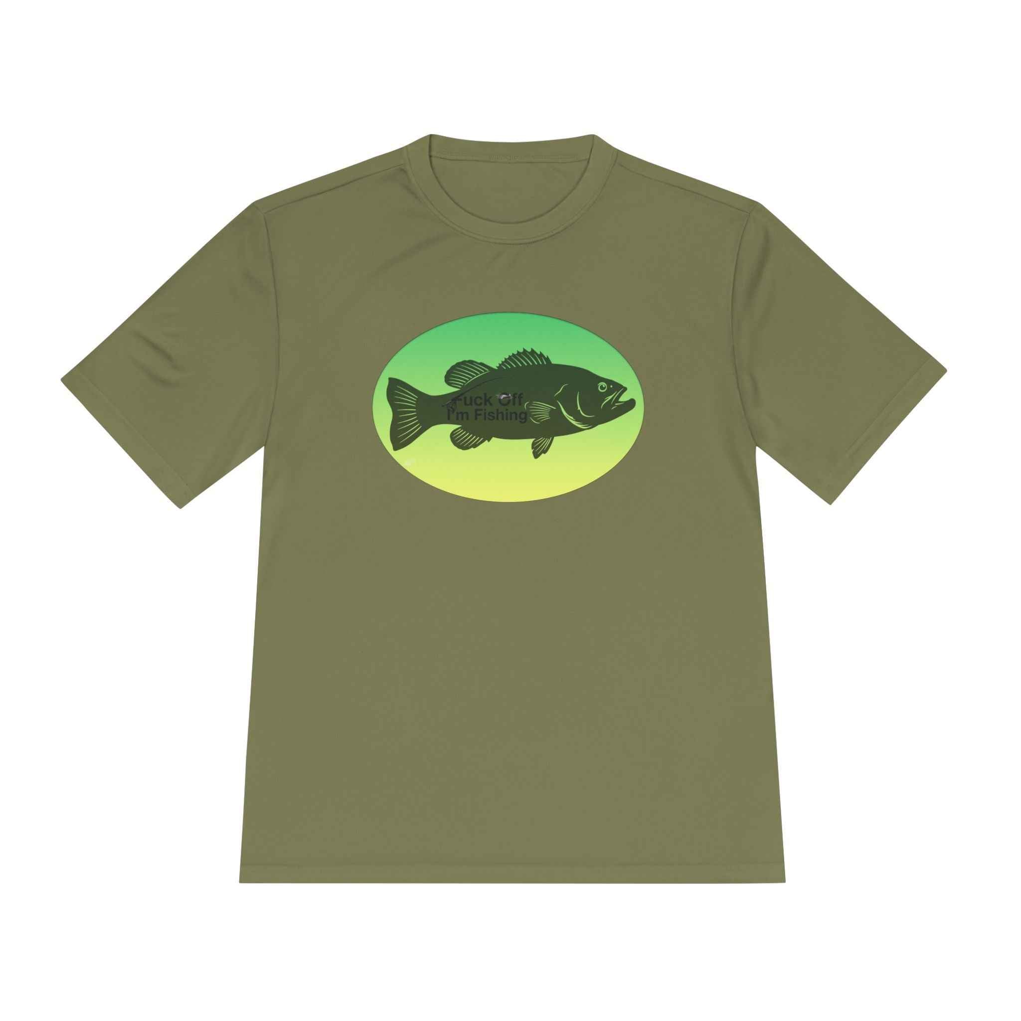Funny Bass Fishing Shirt – “Fuck Off I’m Fishing” Unisex Moisture Wicking Tee