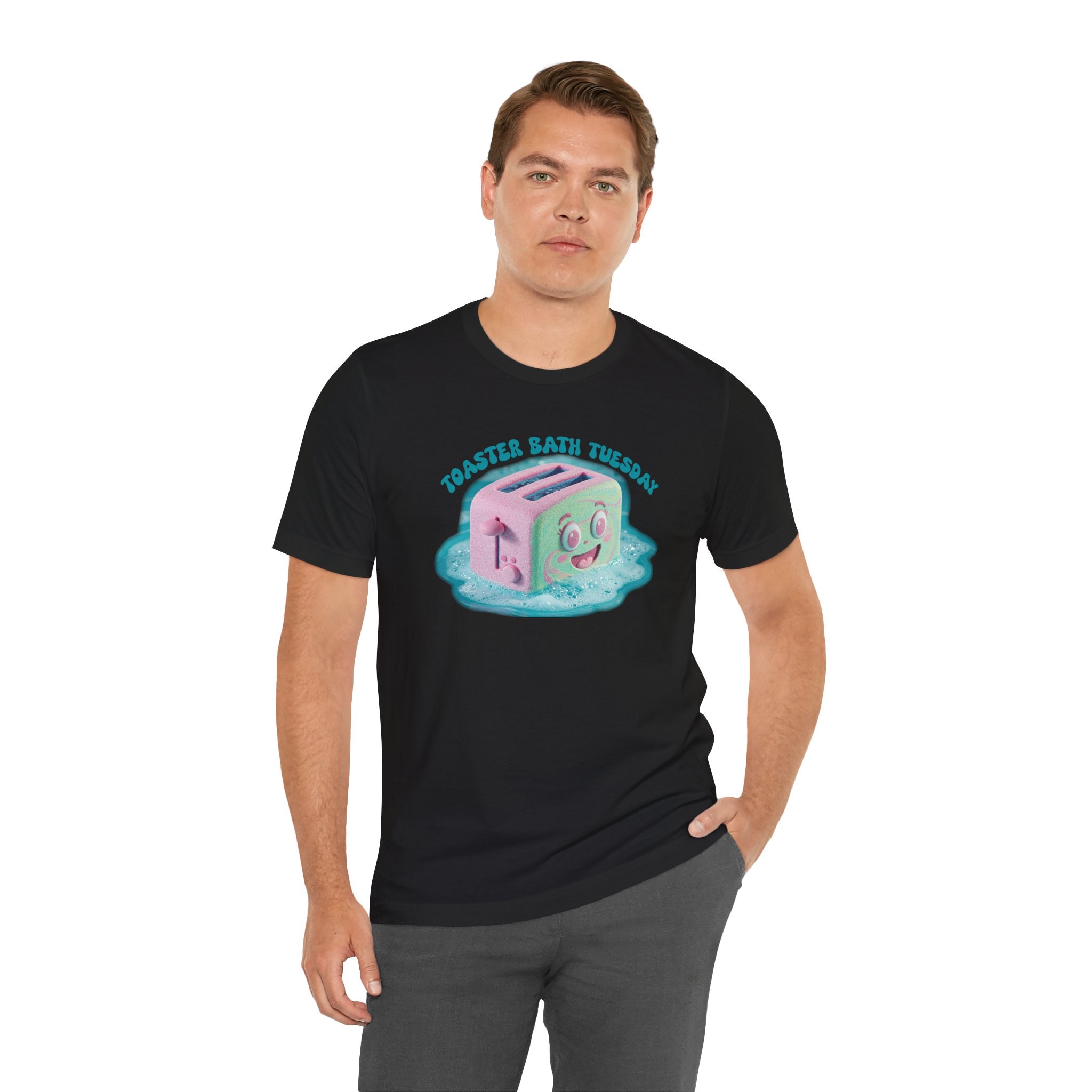 Toaster Bath Tuesday Unisex Jersey Short Sleeve Tee