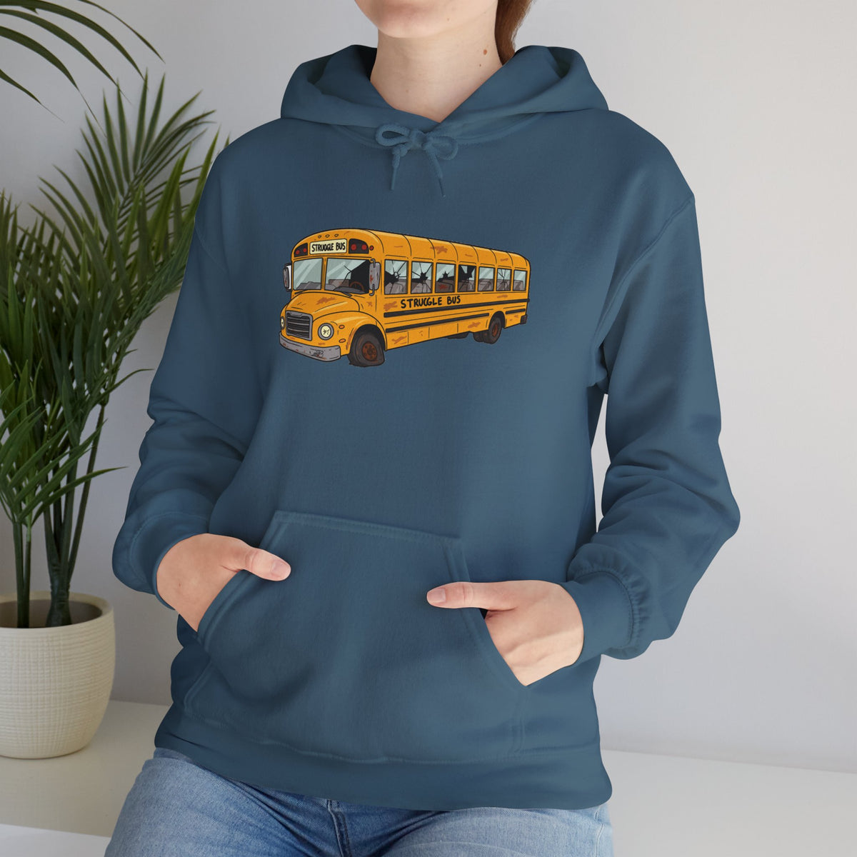 Struggle Bus Emotional Support Hoodie — Deluxe Comfort Sweatshirt