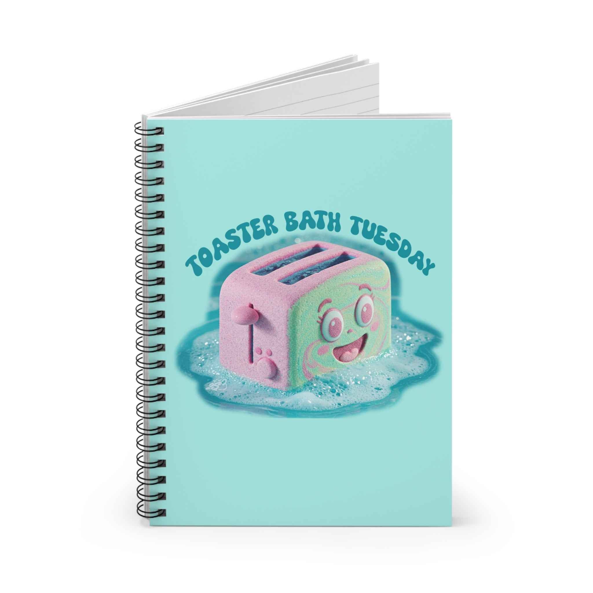 Toaster Bath Tuesday Spiral Notebook