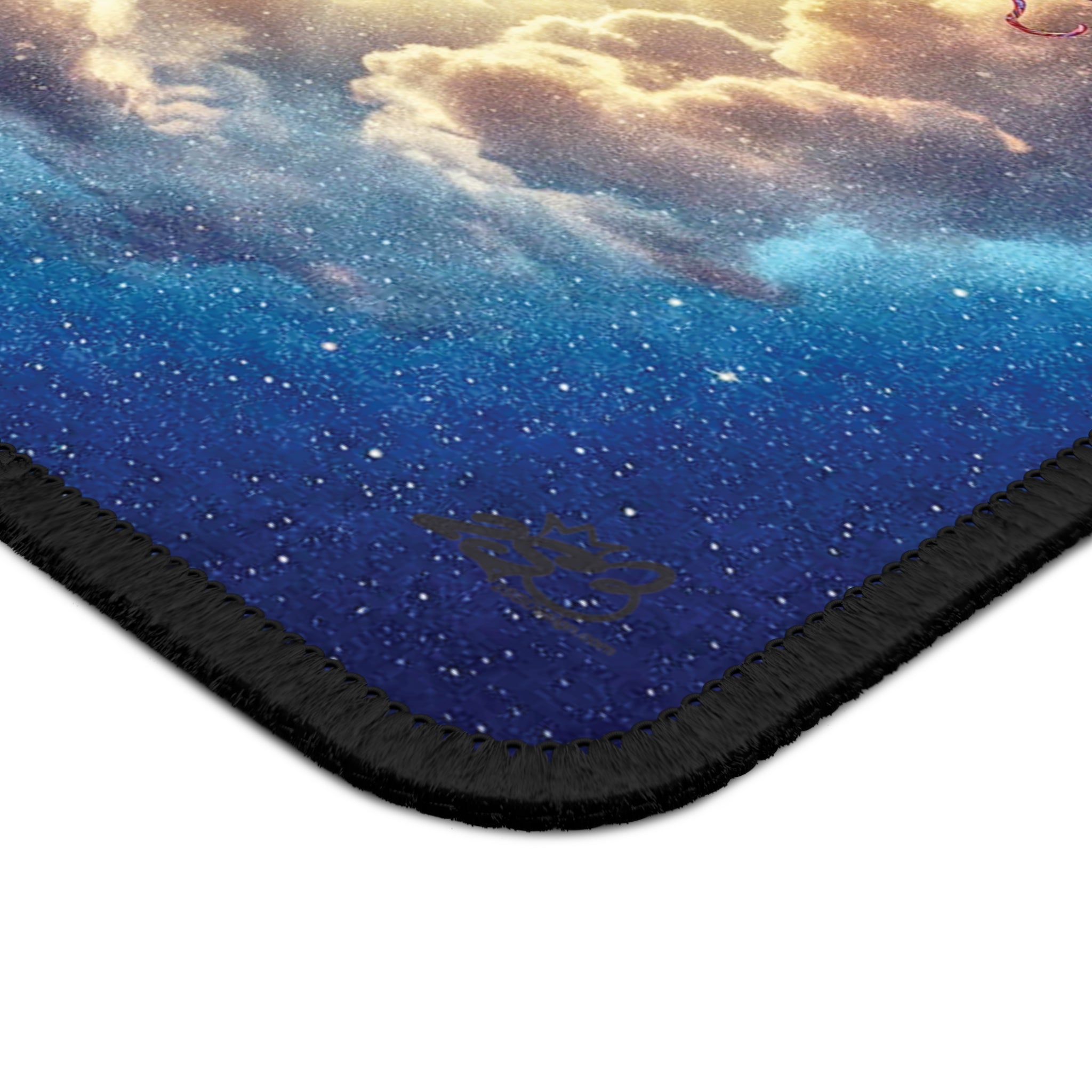 Mouse Pad - 'Touched by Yarn' Divine Intervention for Knitters Crocheters - Funny Gift