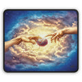 Mouse Pad - 'Touched by Yarn' Divine Intervention for Knitters Crocheters - Funny Gift - 2SB Snark Shop