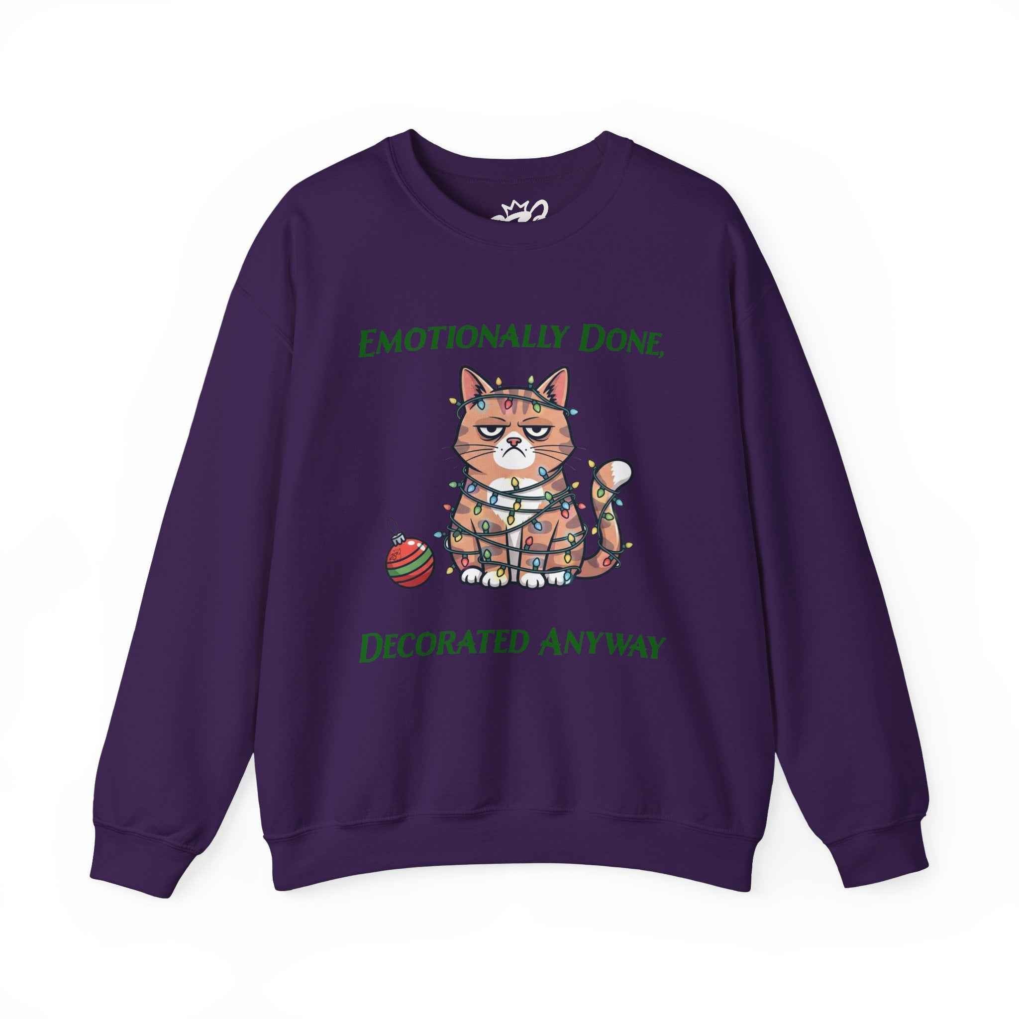 Emotionally Done Christmas Sweatshirt for Spiritually Exhausted - Ideal Gift for the Holidays - 2SB Snark Shop