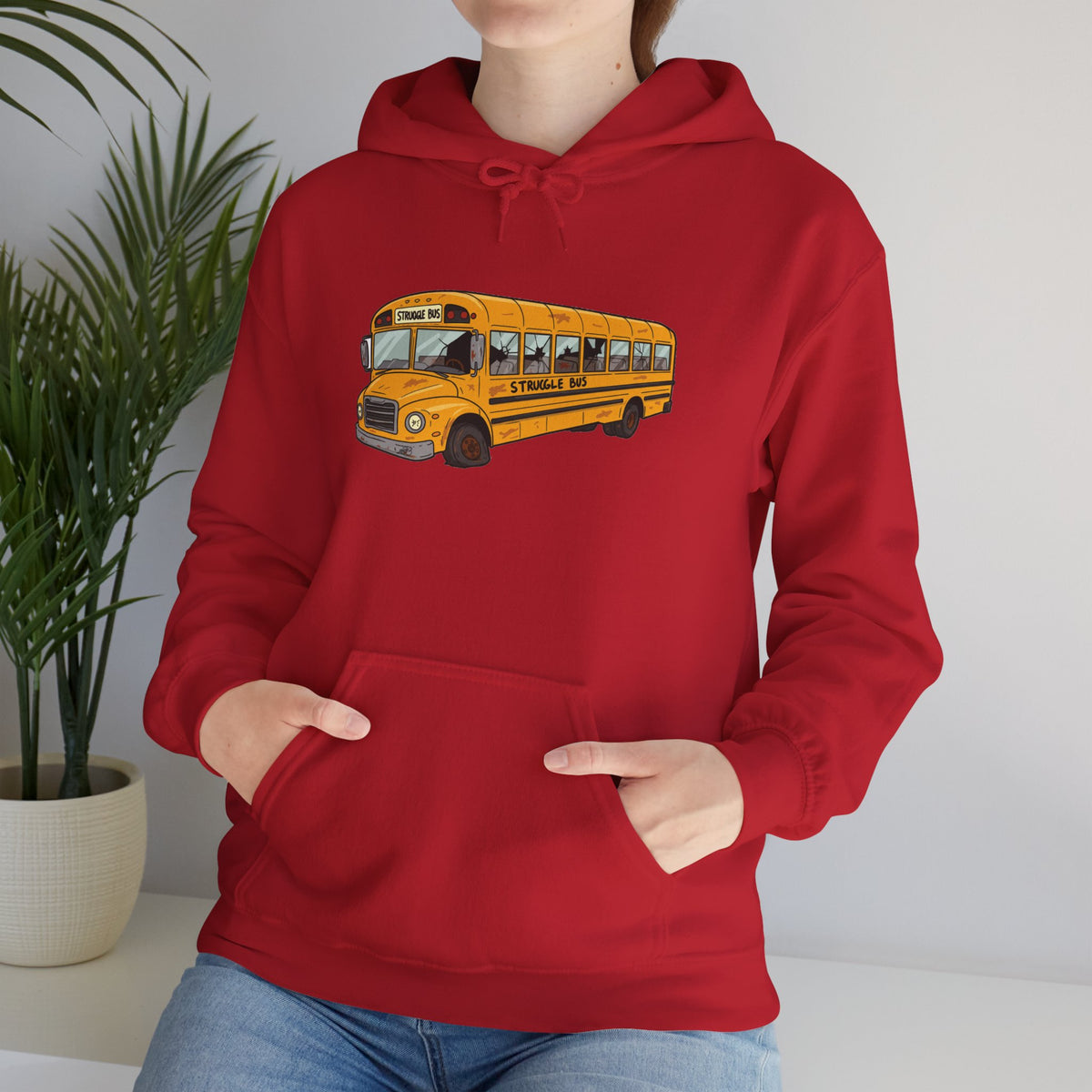Struggle Bus Emotional Support Hoodie — Deluxe Comfort Sweatshirt