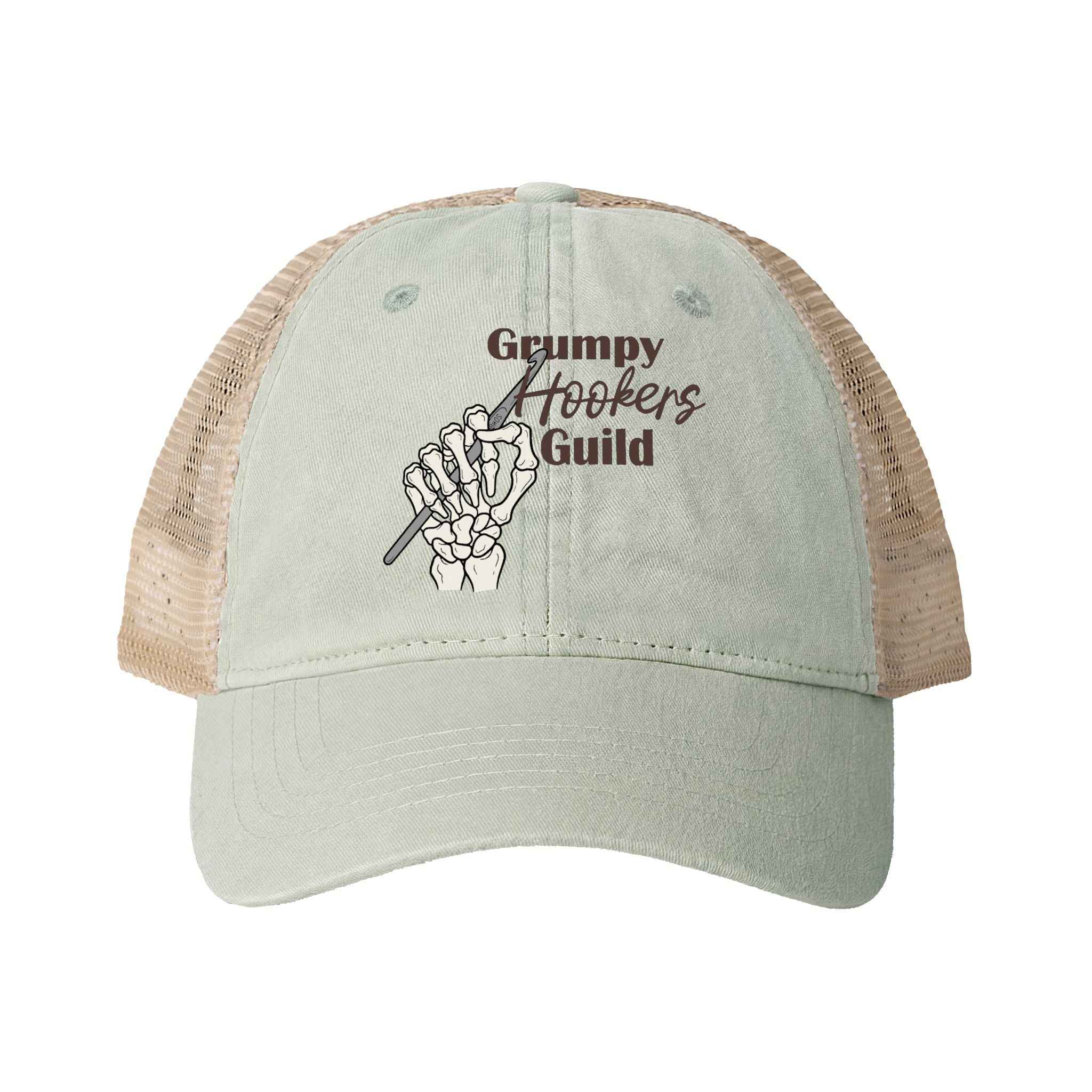 Grumpy Hookers Guild Washed Mesh Back Cap