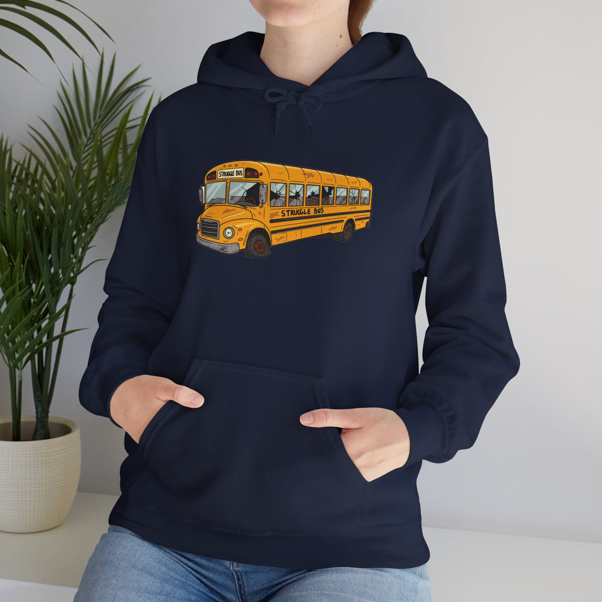 Struggle Bus Emotional Support Hoodie — Deluxe Comfort Sweatshirt