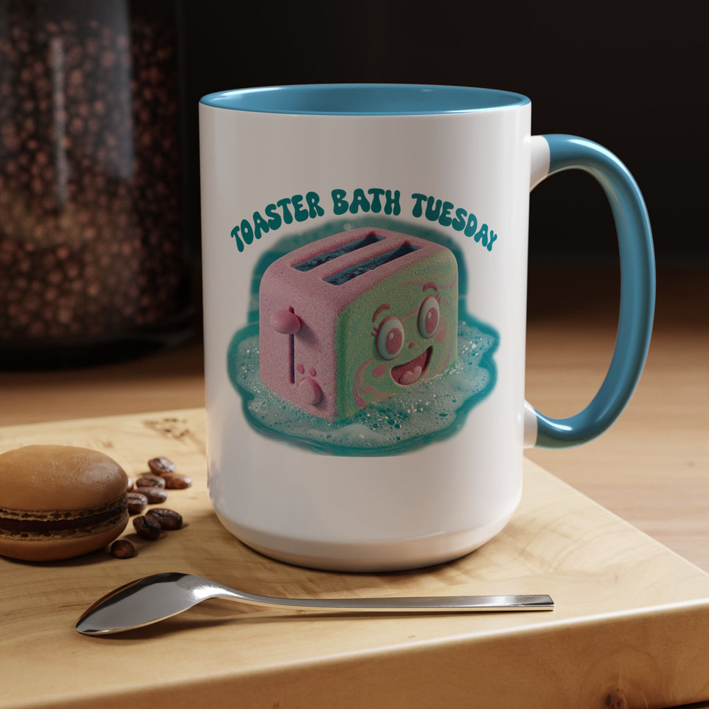 Toaster Bath Tuesday Mug - Funny Dangerous Bath Time Coffee Mug 11oz or 15oz