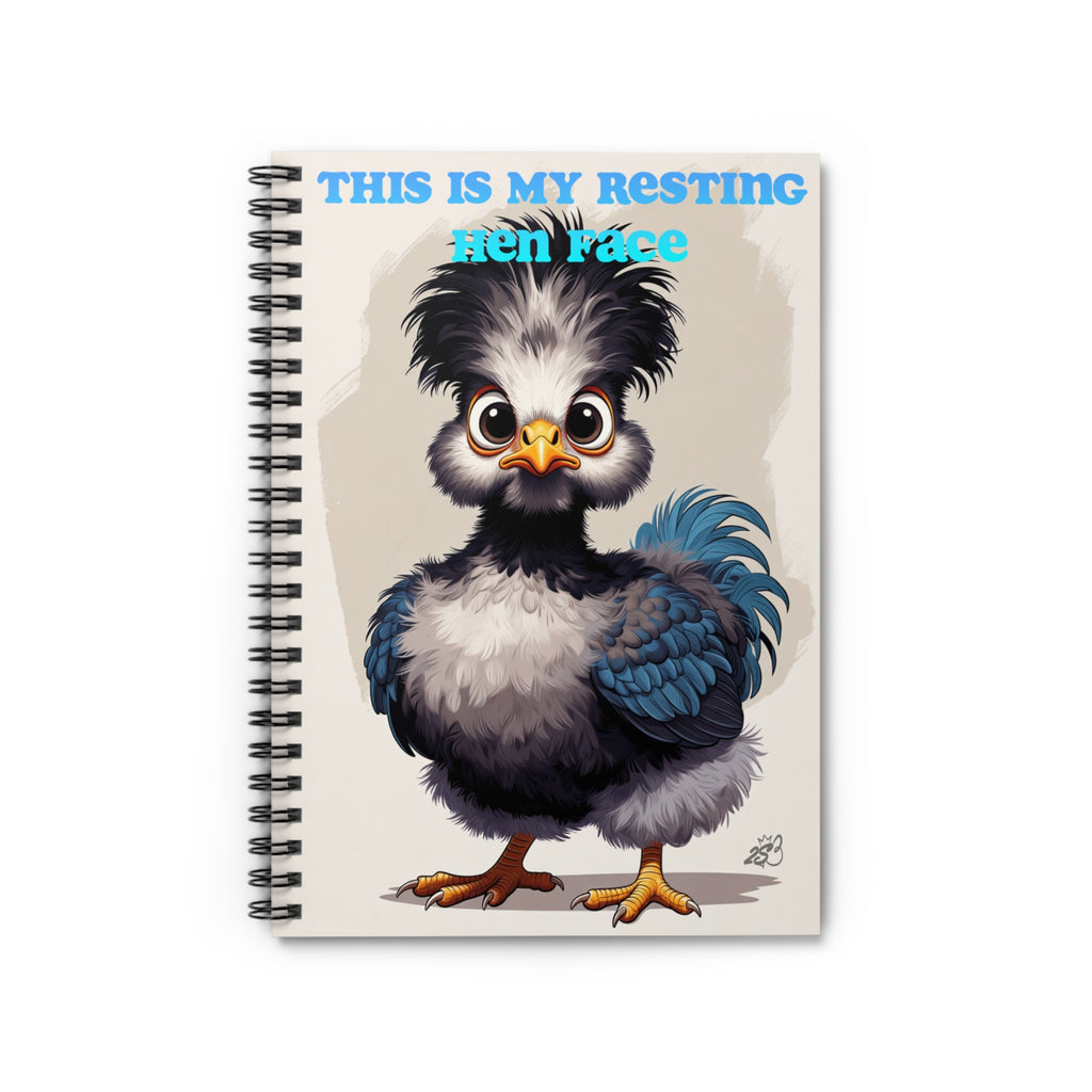 This Is My Resting Hen Face Spiral Notebook