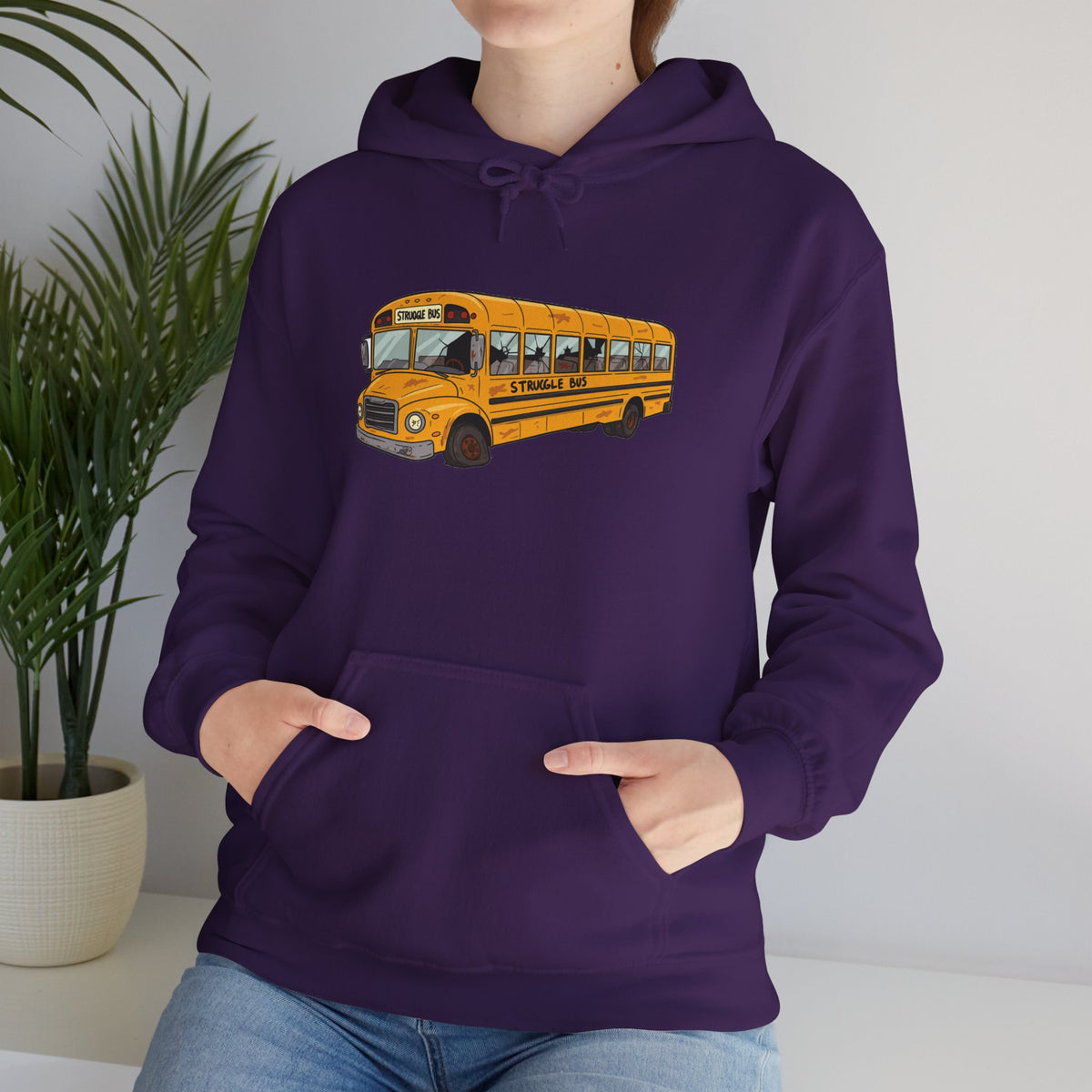 Struggle Bus Emotional Support Hoodie — Deluxe Comfort Sweatshirt
