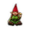 Winking Mushroom Gnome Kiss-Cut Vinyl Decal