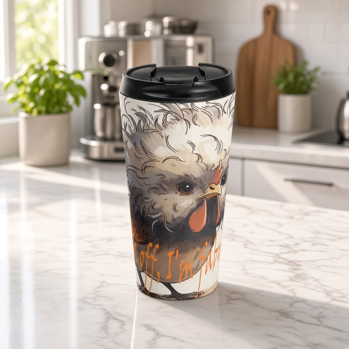 Cluck Off. I'm Fabulous. 15 oz Stainless Steel Travel Tumbler